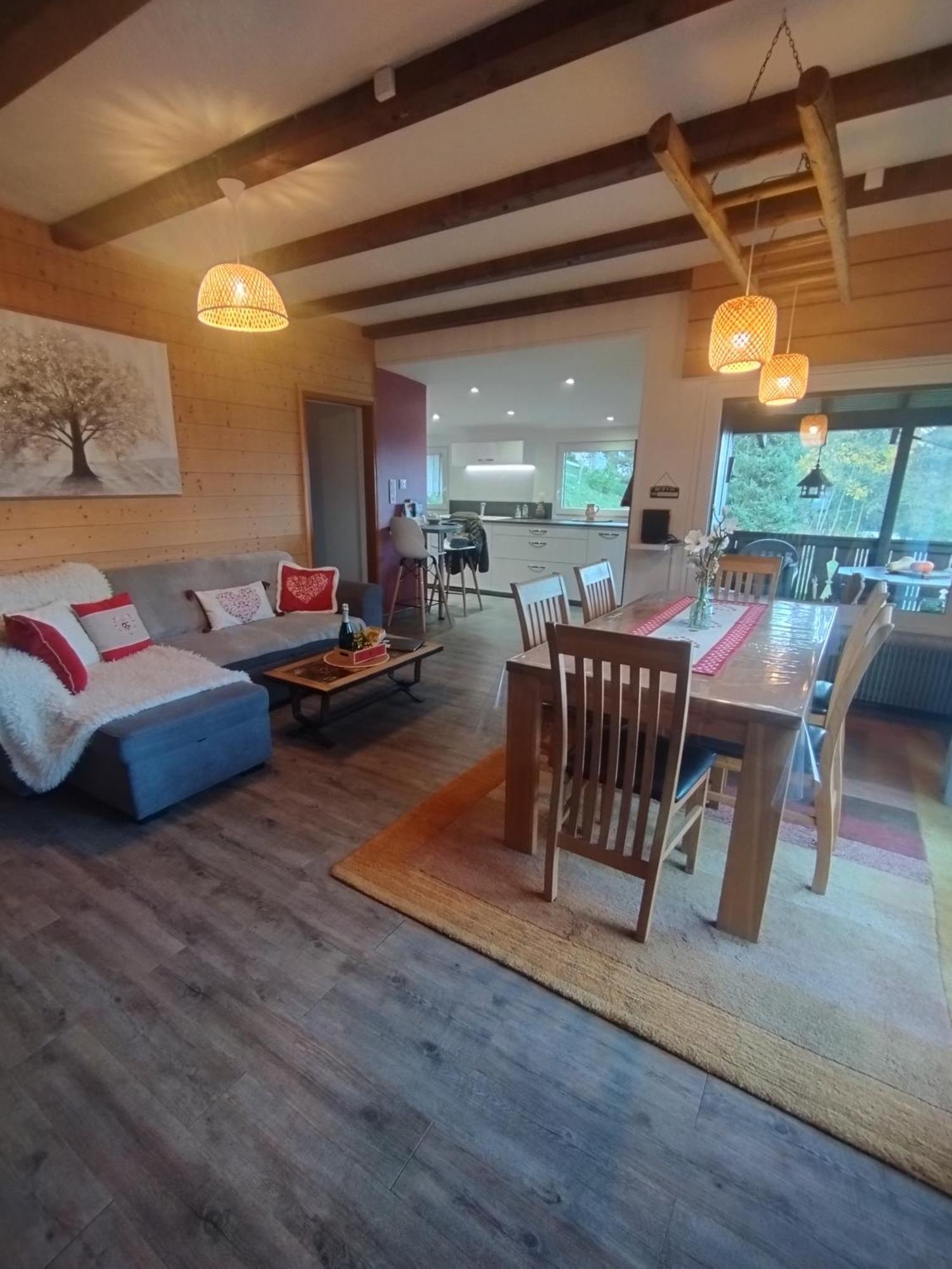 Chalet Au Bois Des Ecureuils Classe Trois Etoiles. Мюльбах-сюр-Мюнстер Экстерьер фото
